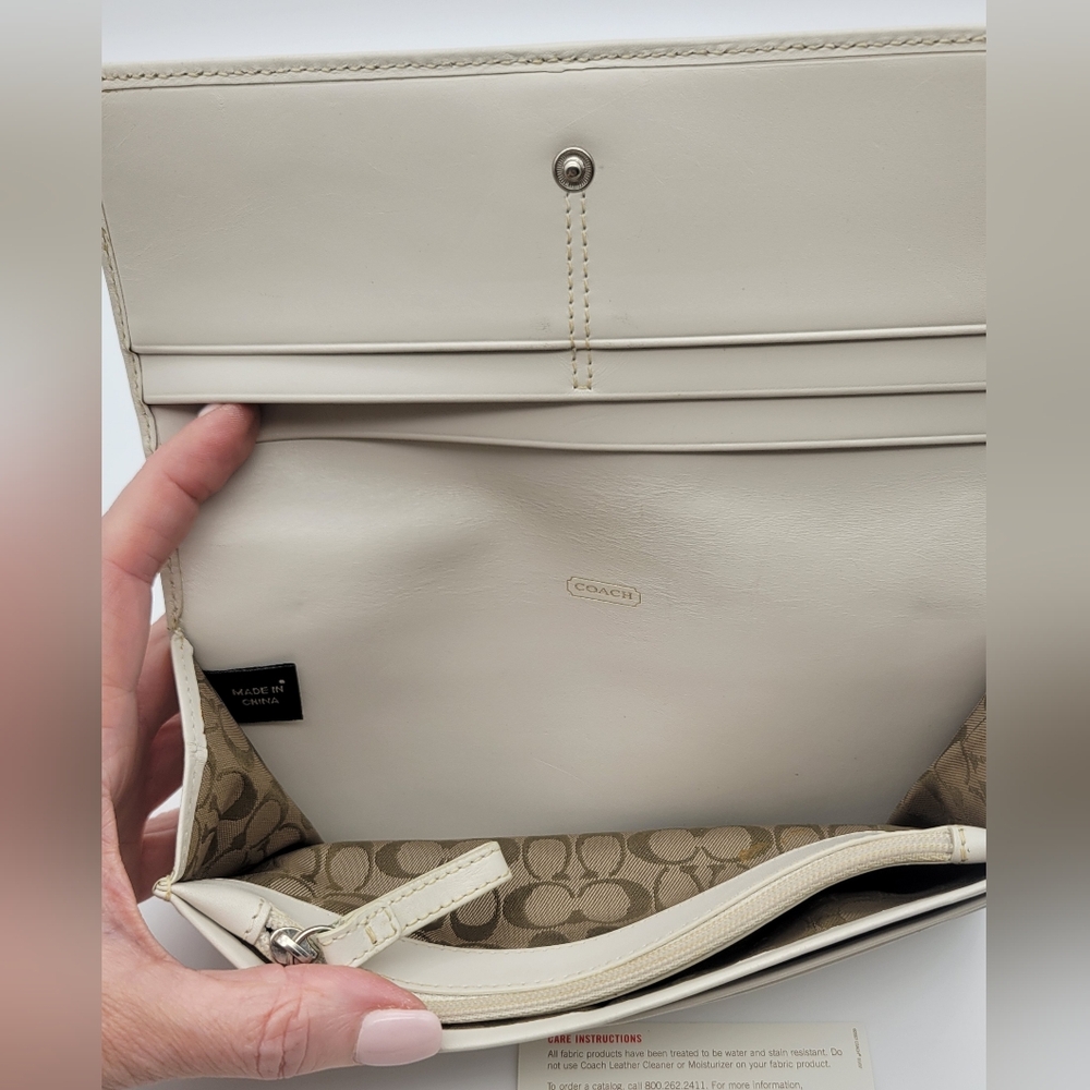 Coach Polished Calfskin Slim Envelope Wallet 8618 - Picture 7 of 16